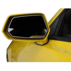 2010-2013 Camaro - Side View Mirror Trim "Supercharged" | Brushed Stainless Steel