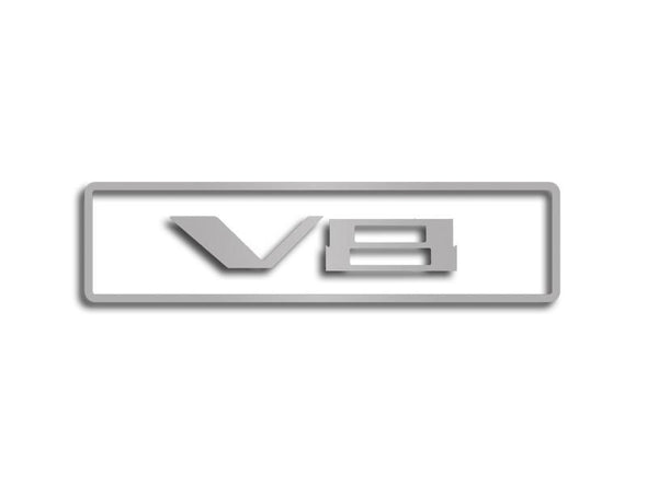 2010-2015 5th Gen Camaro SS Engine Shroud V8 Emblem Trim Kit - Polished Stainless Steel