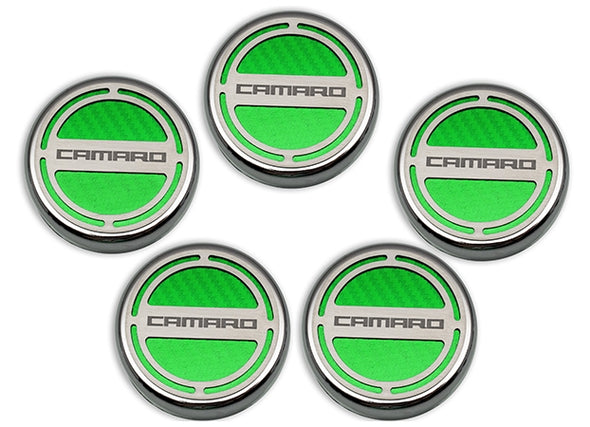 2010-2015 5th Gen Camaro V6/V8 Fluid Cap Cover Set | "Camaro" | 5pc