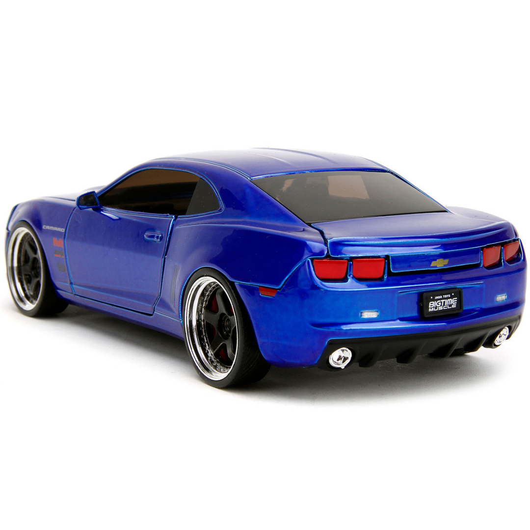 2010-5th-generation-camaro-candy-blue-bigtime-muscle-1-24-diecast-model-car-by-jada