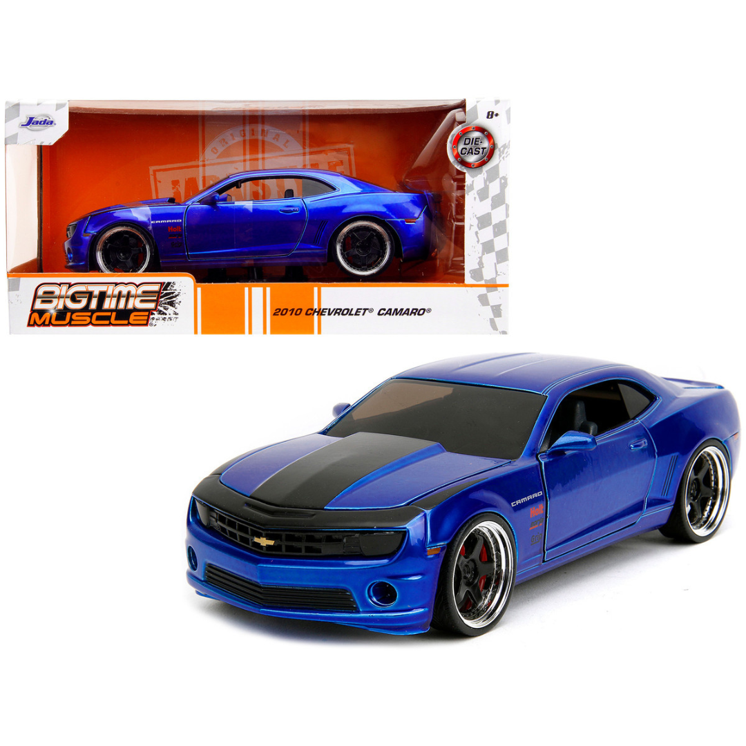 2010-5th-generation-camaro-candy-blue-bigtime-muscle-1-24-diecast-model-car-by-jada