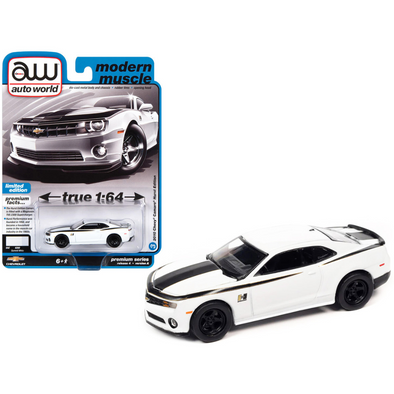2010 Camaro Hurst Edition Limited Edition White 1/64 Diecast Model Car by Auto World