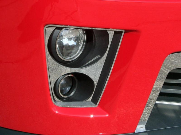 2012-2013 5th Gen Camaro ZL1 Fog Light Trim Kit - Polished Stainless Steel