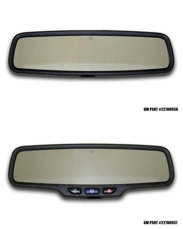 2012-2013 Camaro - Rear View Mirror Trim "Supercharged" | Brushed Rectangle