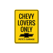 personalized-chevy-lovers-only-aluminum-sign