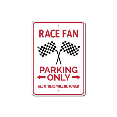 race-fan-parking-only-aluminum-sign