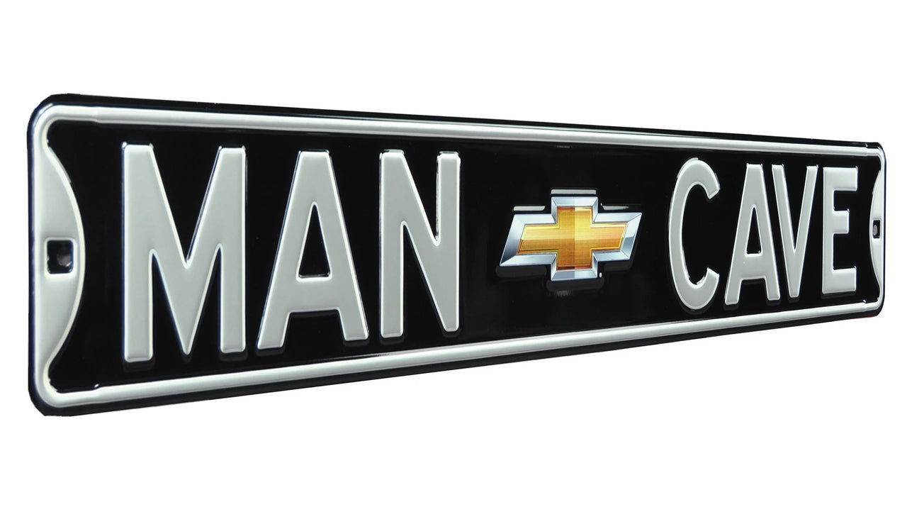 chevy-gold-bowtie-man-cave-black-steel-street-sign