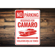 camaro-no-parking-reserved-aluminum-sign