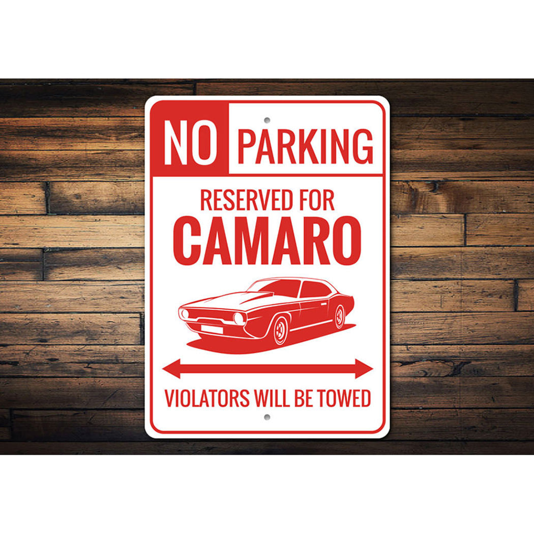 camaro-no-parking-reserved-aluminum-sign