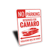 camaro-no-parking-reserved-aluminum-sign