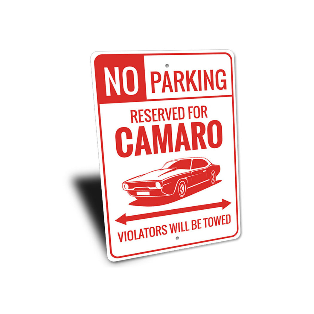 camaro-no-parking-reserved-aluminum-sign