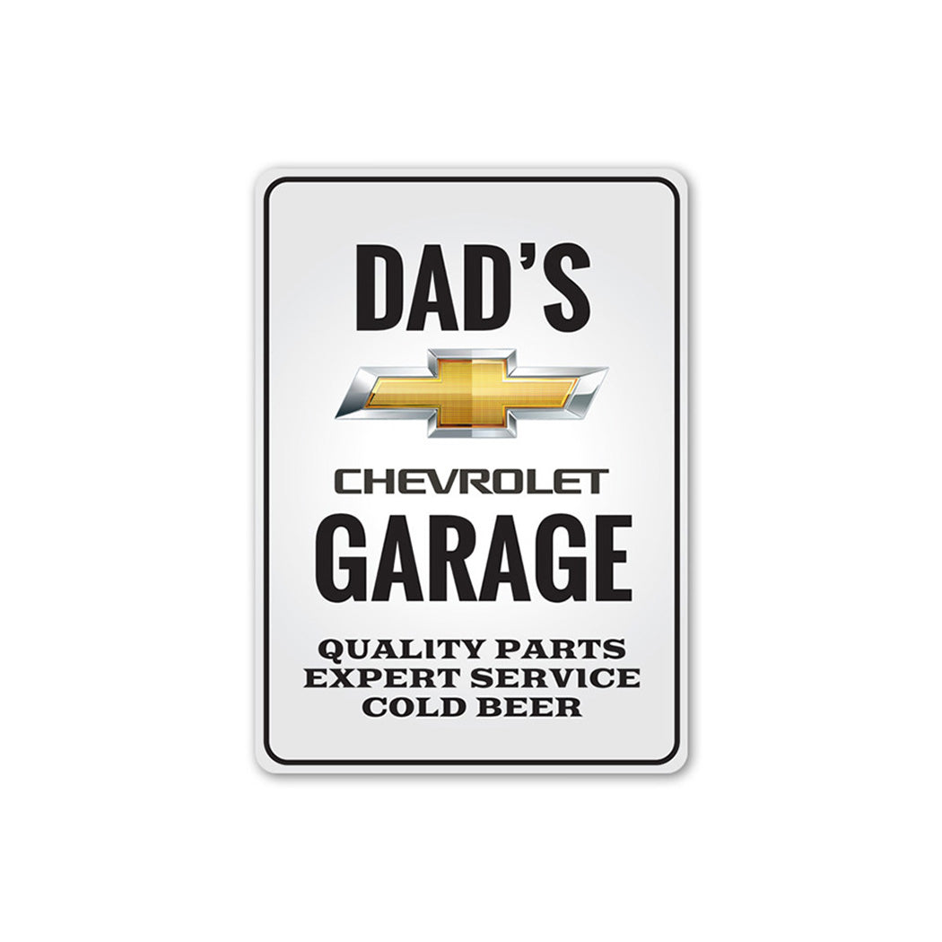 Personalized Dad's Chevrolet Garage Sign | Camaro Store Online