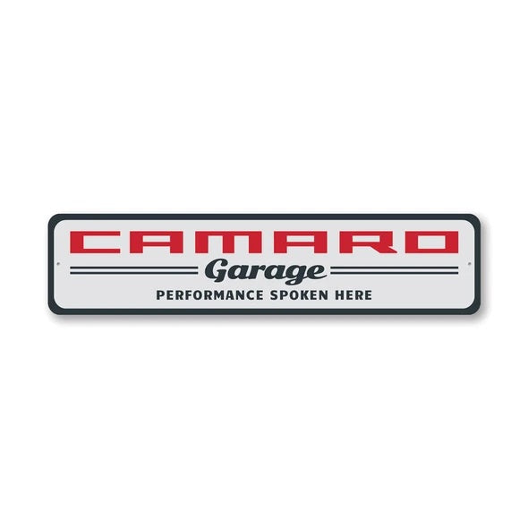 Camaro Garage - Aluminum Sign