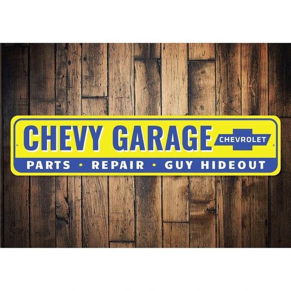 Chevy Garage Sign - Aluminum Sign