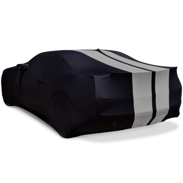 Camaro Ultraguard Stretch Car Cover with Gray Stripes