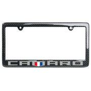 camaro-badge-logo-carbon-fiber-license-plate-frame