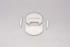 5th Gen Camaro Round A/C Vent Covers "Supercharged" - 8Pc Brushed Stainless Steel