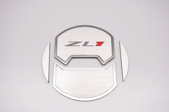 5th Gen Camaro Round A/C Vent Covers "ZL1" - 8Pc Brushed Stainless Steel