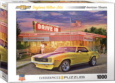 Camaro Daytona Yellow Zeta - 1000 Pc Puzzle