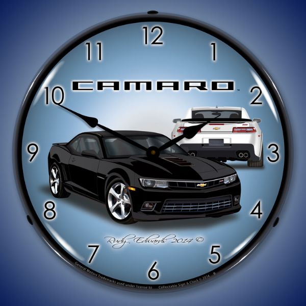 lighted-2014-ss-camaro-black-clock