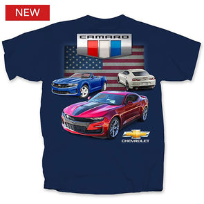1967-2021 Chevrolet Camaro T-Shirt - Flag