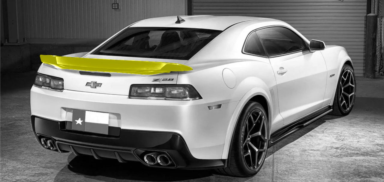 2014-2015 Chevrolet Camaro OEM Color Matched Factory Flush Spoiler - CA