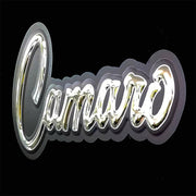 camaro-script-metal-sign