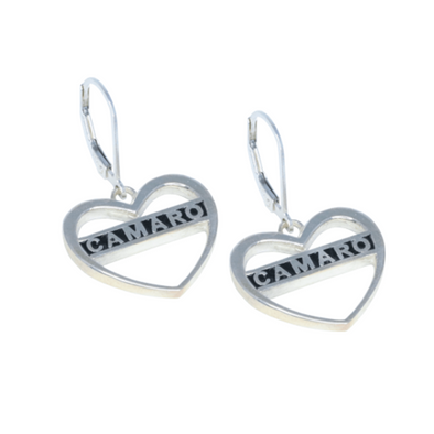 Camaro Heart Earrings - Sterling Silver