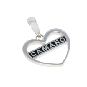Camaro Heart Pendant - Sterling Silver