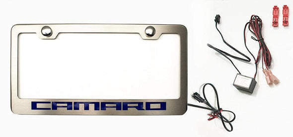 Camaro License Plate Frame with "Camaro" Lettering