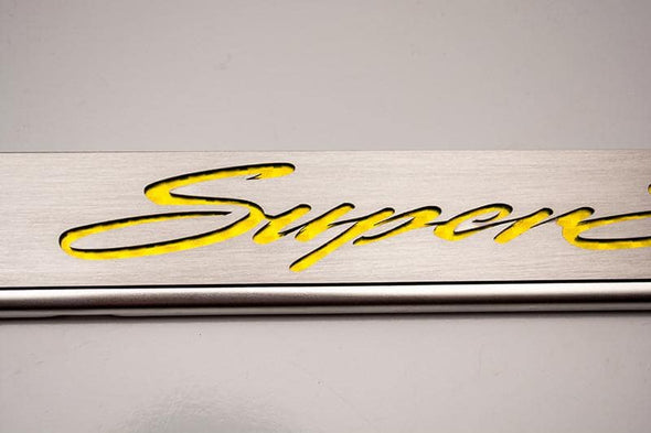 Camaro License Plate Frame with "Super Sport" Lettering