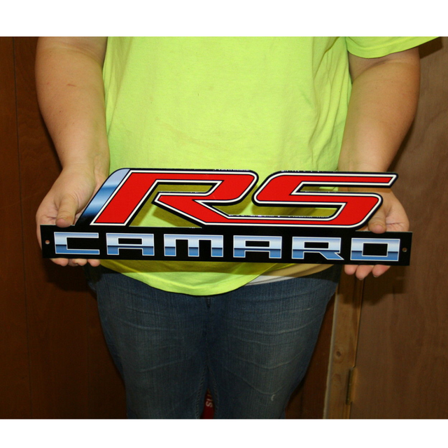 RS Camaro Metal Sign Large - 34