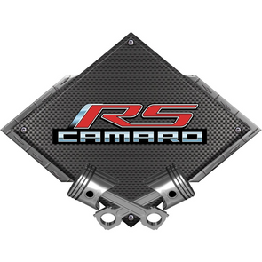 camaro-rs-with-script-black-diamond-cross-pistons-steel-sign