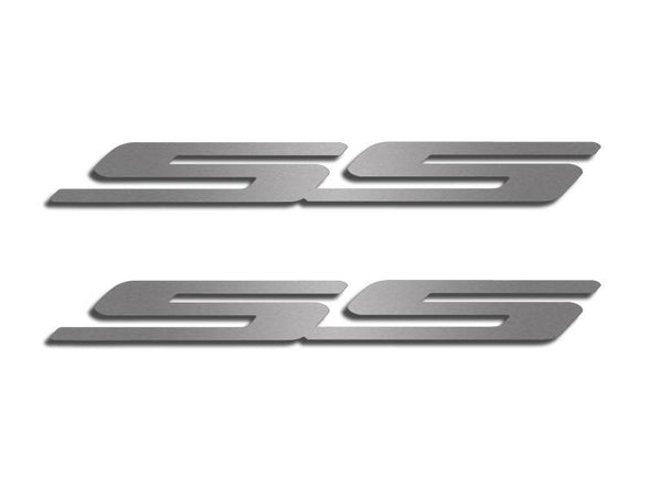 Camaro SS Exterior Emblem Set - 2Pc Brushed Stainless Steel
