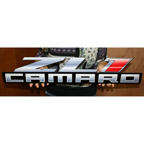 Camaro ZL1 Emblem Steel Sign