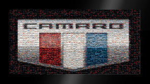 Camaro Six Mosaic Framed Canvas Art