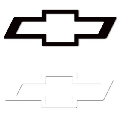 Black and white online chevy bowtie