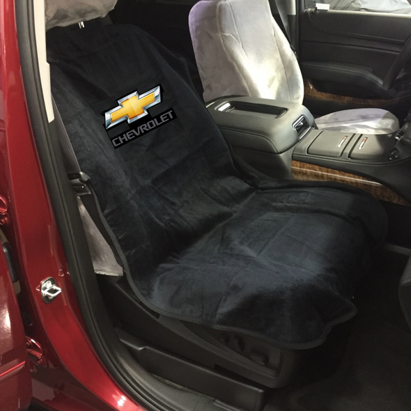 Chevrolet Bowtie Seat Towel - Black, Tan or Grey Seat Cover