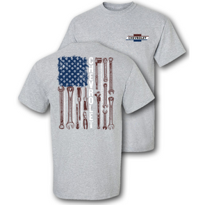 Chevrolet Bowtie Tools Flag T-Shirt