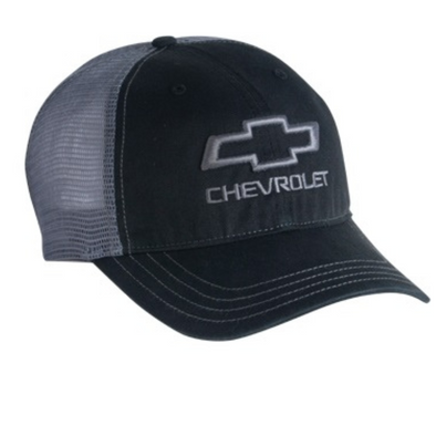 Chevrolet Open Bowtie Garment Washed Trucker Hat / Cap