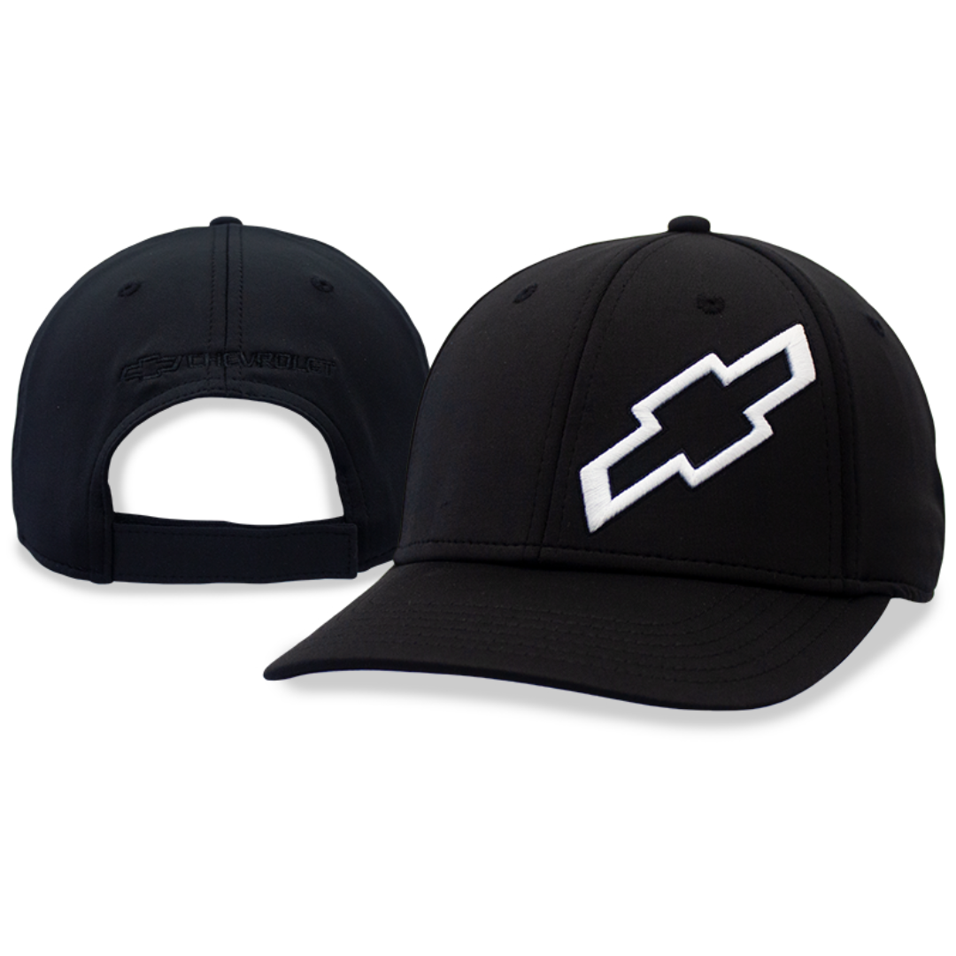 chevrolet-white-bowtie-performance-jersey-black-mesh-hat-cap