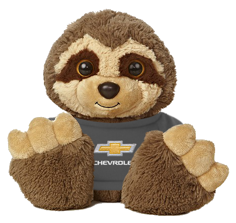 chevy-bowtie-childrens-stuffed-animal-sloth