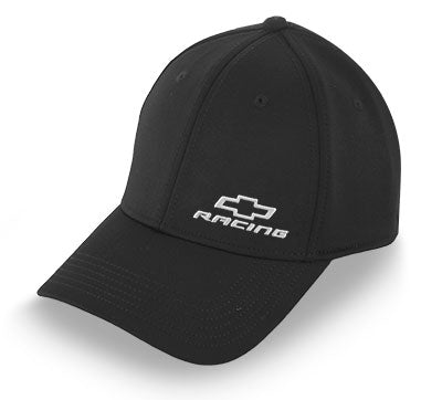 Chevy Racing Bowtie Black Fitted Hat / Cap