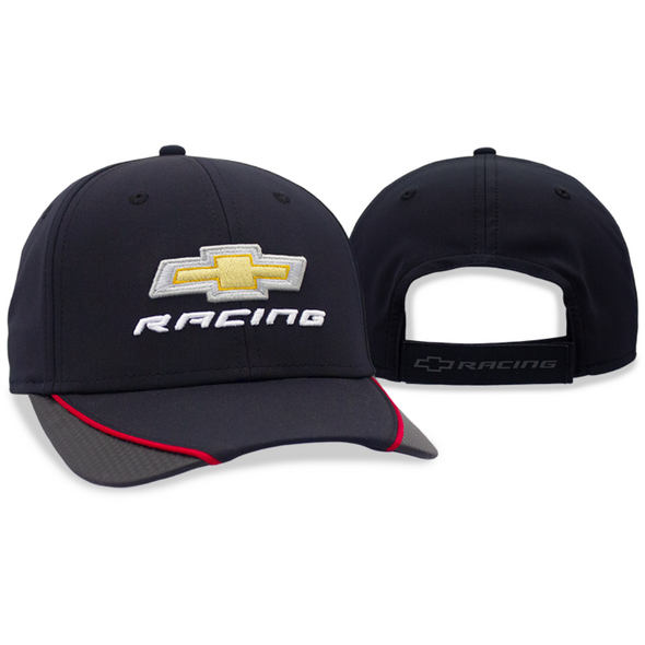 Chevy Racing Bowtie Carbon Fiber Edge Performance Fabric Hat / Cap