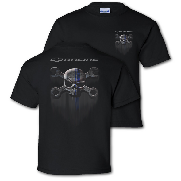Chevy Racing Mr. Crosswrench Race Stripe Youth T-Shirt