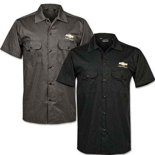 Chevrolet Gold Bowtie Men's Work Shirt