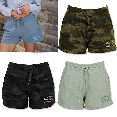 ladies-chevrolet-bowtie-wave-shorts