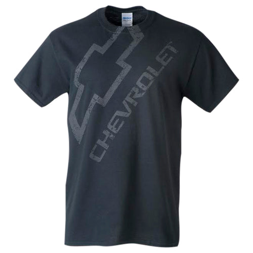 Chevrolet Bowtie Distressed Black T-Shirt