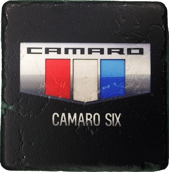Camaro Six Black Stone Coaster