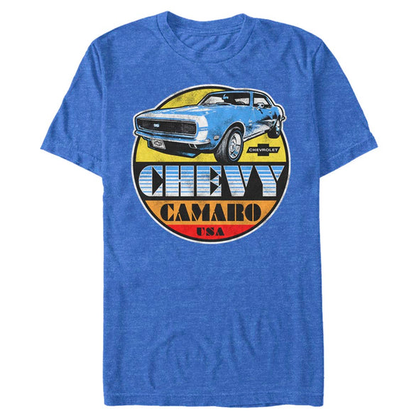 Chevy Camaro Retro Cruisin' Men's T-Shirt - Blue